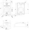 Кнопка выхода AT-H300M LED Gray