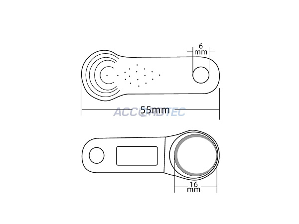 AT-DS 1990 черный, Ключ Touch Memory ACCORDTEC, iButton ™