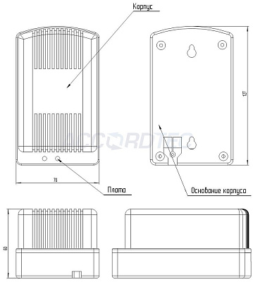 AT-12/30_White case Источник стабилизированного питания ACCORDTEC, 12 В, 3 A