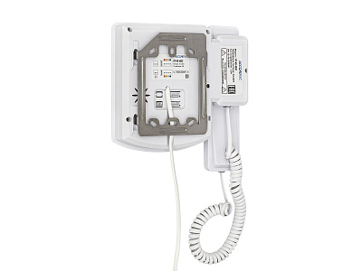 AT-VD433C WH Монитор домофона ACCORDTEC, аналоговый, с трубкой, механические кнопки