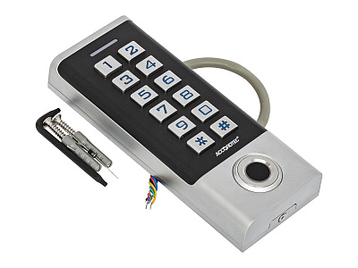 AT-FR100EM Биометрический считыватель с кодовой панелью ACCORDTEC EM-Marine, механический с подсветкой