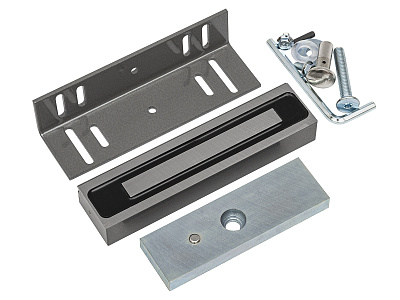 ML-200K Premium Grey с уголком, Электромагнитный замок ACCORDTEC, 200 кг, накладной