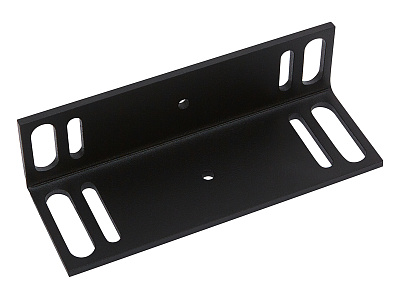 ML-300П с уголком, цвет черный, Электромагнитный замок ACCORDTEC, 300 кг, накладной