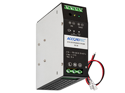 ББП-100 DIN Блок бесперебойного питания ACCORDTEC, 12 В, 10 A