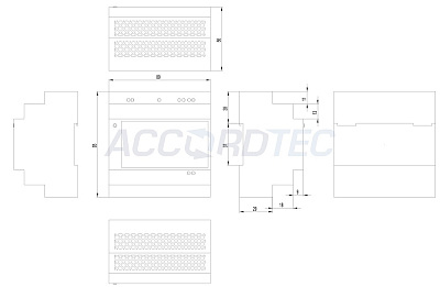 ББП-50 DIN Блок бесперебойного питания ACCORDTEC, 12 В, 5 A