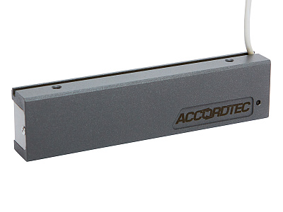 ML-200K-3 Premium Grey с планкой, Электромагнитный замок ACCORDTEC, 200 кг, накладной
