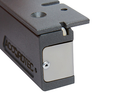 ML-200K-3 Premium Grey с уголком, Электромагнитный замок ACCORDTEC, 200 кг, накладной