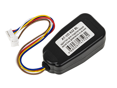 AT-VD 632 BL Адаптер подключения монитора домофона ACCORDTEC, 600 мА, черный,