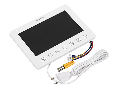AT-VD751C/M/SD WH Монитор домофона ACCORDTEC, аналоговый, сенсорные кнопки
