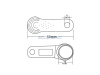AT-DS 1990 черный, Ключ Touch Memory ACCORDTEC, iButton ™