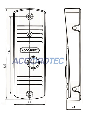 AT-VD305 BL Muon Вызывная панель CVBS ACCORDTEC