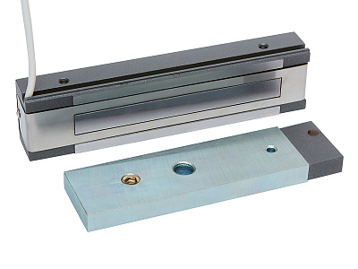 ML-200K-3 Premium Grey с уголком, Электромагнитный замок ACCORDTEC, 200 кг, накладной