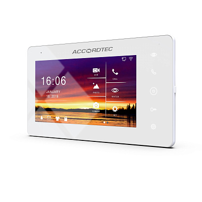 AT-VDA752C/SD K EXEL Монитор домофона ACCORDTEC, AHD, сенсорные кнопки