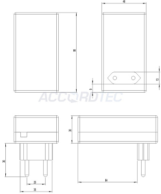AT-12/30-2 (Black) Источник стабилизированного питания ACCORDTEC, 12 В, 3 A