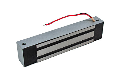 ML-295K с уголком, цвет Серебряный Металлик, Электромагнитный замок ACCORDTEC, 300 кг, накладной