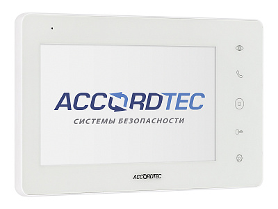 AT-VD710W WH Монитор домофона ACCORDTEC, AHD, сенсорный экран