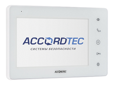 AT-VD720W WH Монитор домофона ACCORDTEC, AHD, сенсорные кнопки