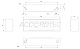 ML-300KB с уголком, Электромагнитный замок ACCORDTEC, 300 кг, накладной
