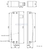 AT-EL300 Соленоидный замок ACCORDTEC, 1000 кг, накладной