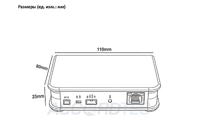 AT-AC10W WH Устройство для подключения монитора видеодомофона к сети интернет ACCORDTEC, белый,
