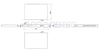 ББП-80х1 v.16 RACK Блок бесперебойного питания ACCORDTEC, 12 В, 16 х 0.5А