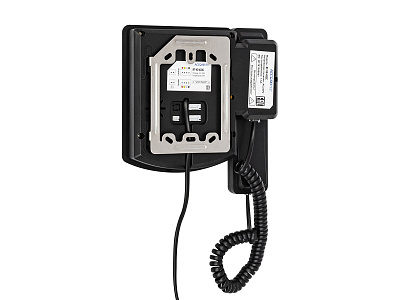 AT-VD433C BL Монитор домофона ACCORDTEC, аналоговый, с трубкой, механические кнопки.