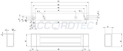 ML-180A-2 Электромагнитный замок ACCORDTEC, 180 кг, накладной