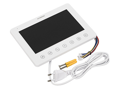 AT-VD751C/M WH Монитор домофона ACCORDTEC, аналоговый, сенсорные кнопки