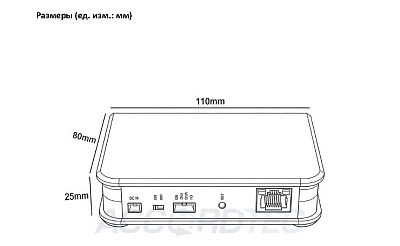 AT-AC11W WH Устройство для подключения монитора видеодомофона к сети интернет ACCORDTEC, белый,