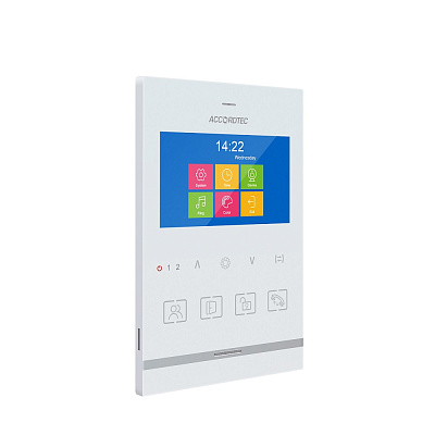 AT-VD434 WH Muon Монитор видеодомофона ACCORDTEC CVBS, 4,3", аналоговый