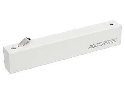 ML-100K с уголком, цвет белый, Электромагнитный замок ACCORDTEC, 100 кг, накладной