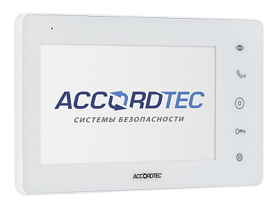 AT-VDA752C/SD WH  Монитор домофона ACCORDTEC, AHD, сенсорные кнопки
