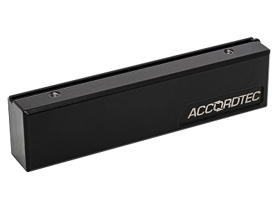 ML-200K Premium Black с планкой, Электромагнитный замок ACCORDTEC, 200 кг, накладной