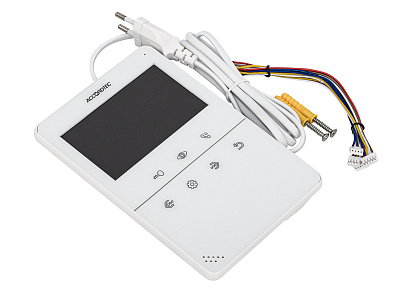 AT-VD432C WH Монитор домофона ACCORDTEC, аналоговый, сенсорные кнопки