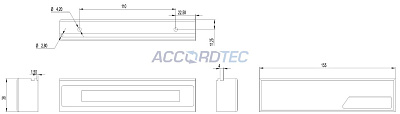 ML-200K-3 Premium Grey с планкой, Электромагнитный замок ACCORDTEC, 200 кг, накладной