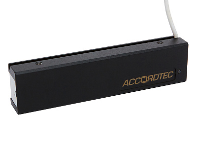 ML-200K-3 Premium Black с уголком, Электромагнитный замок ACCORDTEC, 200 кг, накладной